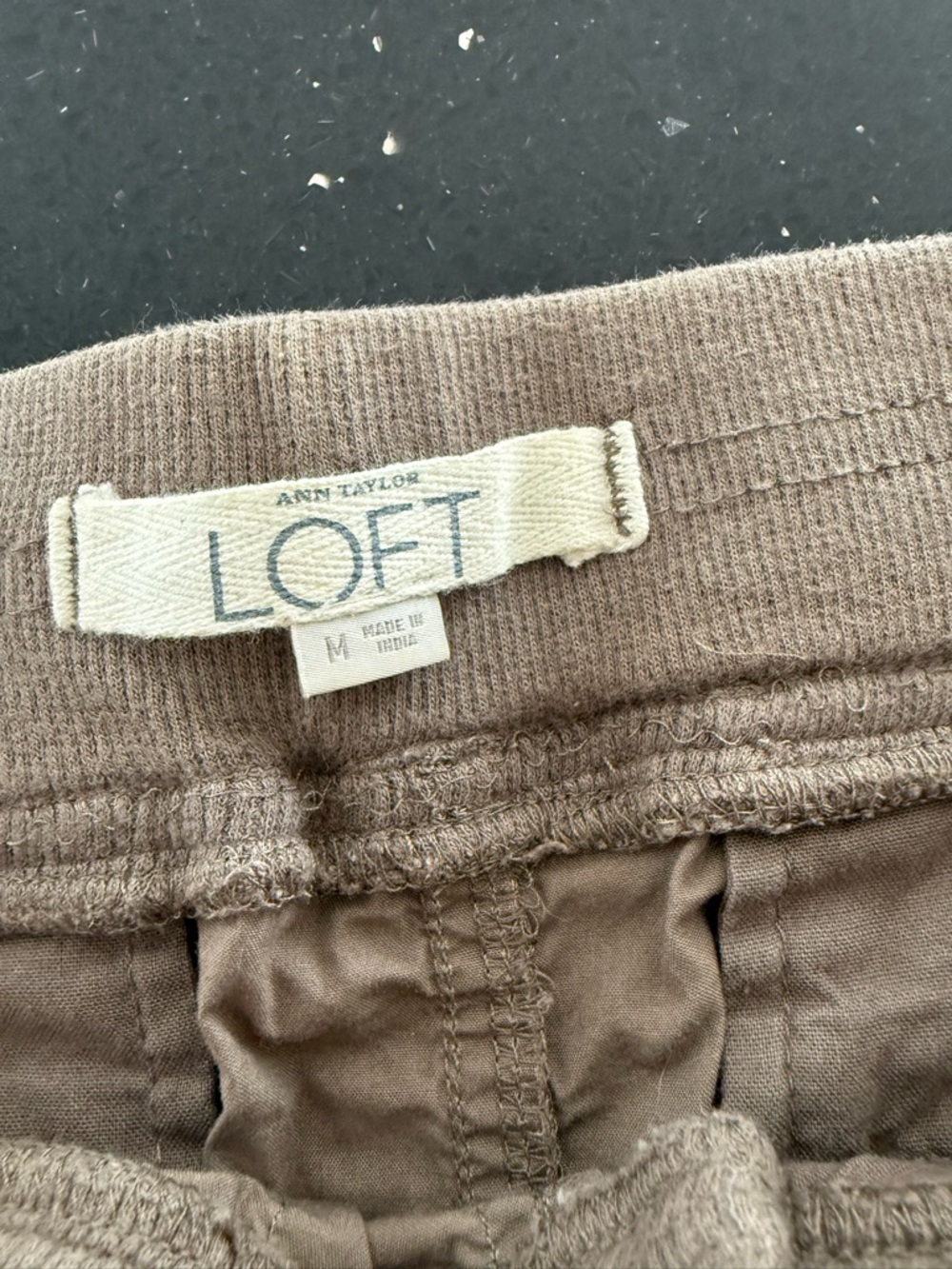 LOFT Casual Drawstring Mini Skirt in Brown - Picture 5 of 6
